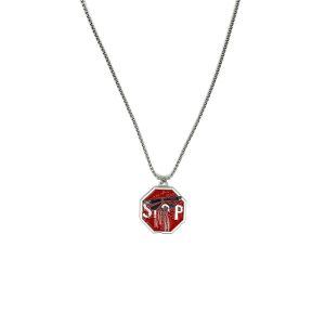 گردنبند The Last of Us Stop Sign Necklace با پلاک قرمز الهام‌گرفته از بازی The Last of Us